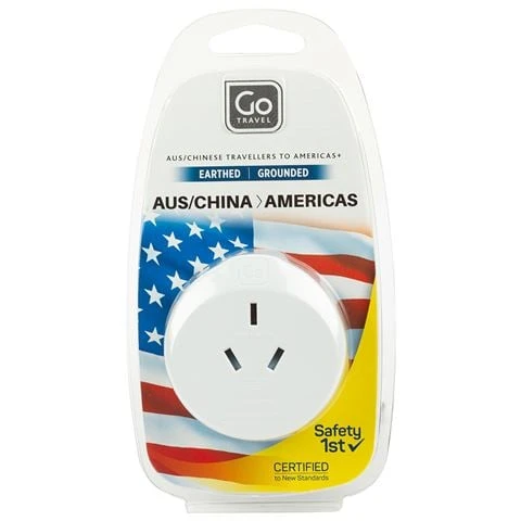 Go Travel - Adaptor Australia For US 1 Go Travel - Adaptor Australia For US