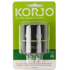 Korjo - Adaptor Plug Euro/USA To Aus/NZ