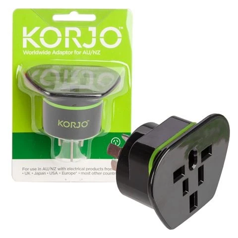 Korjo - Adaptor Plug Worldwide To Aus/NZ 1 Korjo - Adaptor Plug Worldwide To Aus/NZ