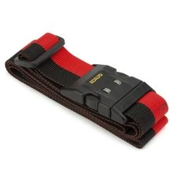 Korjo - Deluxe Luggage Strap With Combination Lock Red