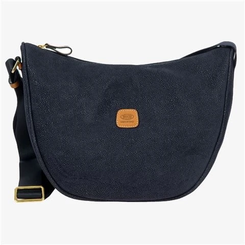 Bric's - Life Half Moon Bag Luna Blue 1 Bric's - Life Half Moon Bag Luna Blue