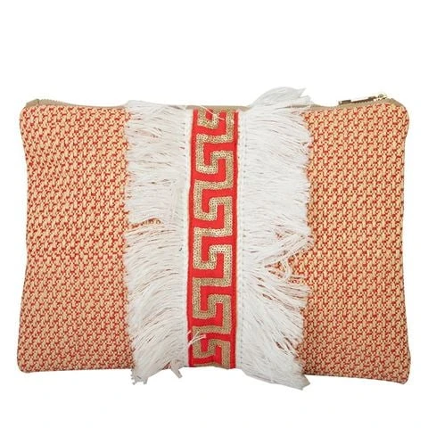 Iosifina - Ellia Fabric Bag Coral Red 1 Iosifina - Ellia Fabric Bag Coral Red