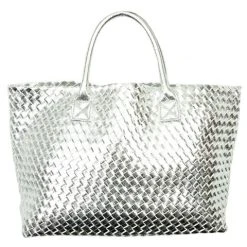 Sorena - Summer Collection Ivy Tote Bag Silver W/Clutch