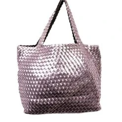 Sorena - Summer Collection Ivy Tote Bag Rose Gold W/Black Clutch