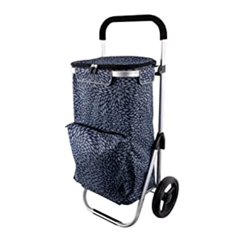Karlstert - Deluxe Shopping Trolley W/Frame Top Blue Petals 1 Karlstert - Deluxe Shopping Trolley W/Frame Top Blue Petals