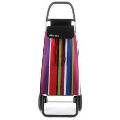 Rolser - 2 Wheel Shopping Trolley Iris Black/Stripes 43L