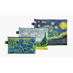LOQI - Vincent Van Gogh Starry Night Zip Pocket Set 3pce