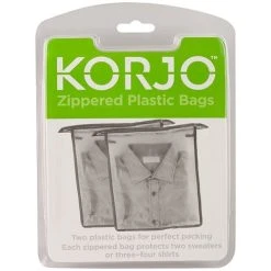 Korjo - Plastic Packing Bags Zippered