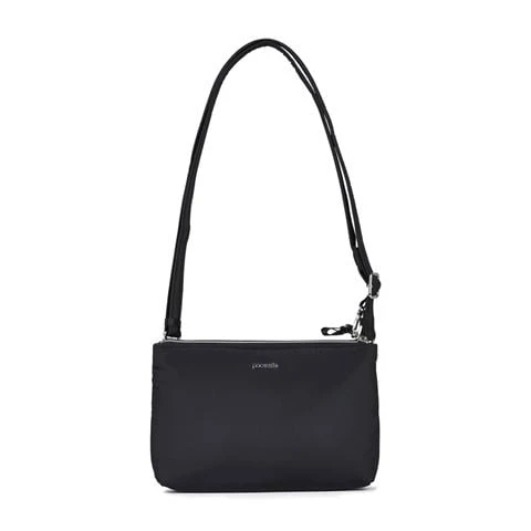 Pacsafe - Stylesafe Double Zip Crossbody Bag Black 1 Pacsafe - Stylesafe Double Zip Crossbody Bag Black