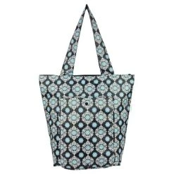 Sachi - Insulated Folding Market Tote Bag Medallion Black