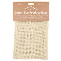 Ogilvies Designs - Cotton Eco Produce Bags Set Medium