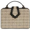 Mehry Mu - Fey Box Leather & Rattan Bag Black
