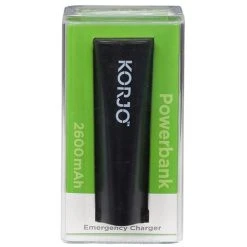 Korjo - Powerbank 2600 MAh Black