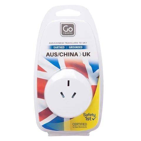 Go Travel - Aus & China To UK Travel Adaptor 1 Go Travel - Aus & China To UK Travel Adaptor