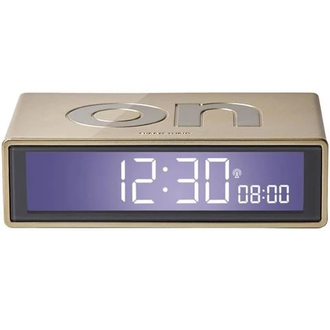 Lexon - Flip+ Alarm Clock Light Gold 1 Lexon - Flip+ Alarm Clock Light Gold