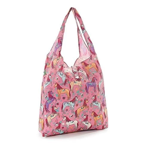 Eco-Chic - Foldaway Shopper Unicorn Pink 1 Eco-Chic - Foldaway Shopper Unicorn Pink
