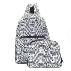 Eco-Chic - Foldable Backpack Music White