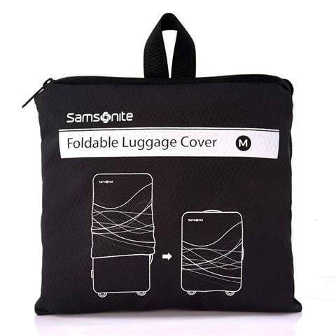 Samsonite - Foldable Luggage Cover Medium Black 1 Samsonite - Foldable Luggage Cover Medium Black