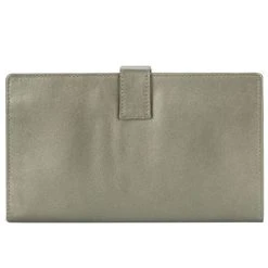 Redd Leather - Leather Travel Wallet With Tab Closure Pewter