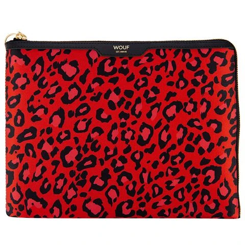 Wouf - IPad Sleeve Red Leopard 1 Wouf - IPad Sleeve Red Leopard