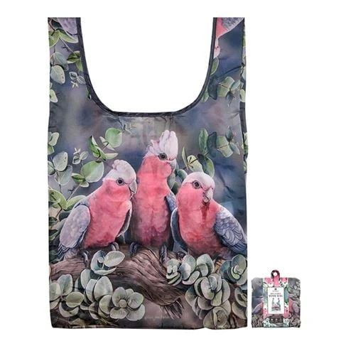 Ashdene - Tote Bag Reusable Australian Bird & Flora Galah 1 Ashdene - Tote Bag Reusable Australian Bird & Flora Galah