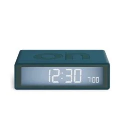 Lexon - Flip+ Travel LCD Alarm Clock Duck Blue