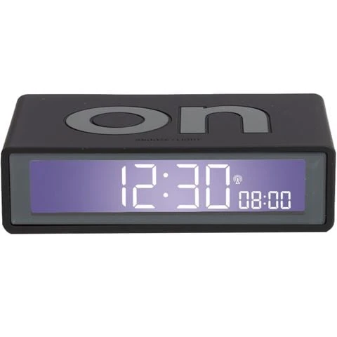 Lexon - Flip+ Reversible Alarm Clock LCD Black 1 Lexon - Flip+ Reversible Alarm Clock LCD Black