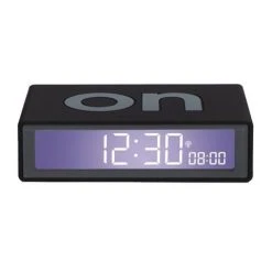 Lexon - Flip+ Reversible Travel Alarm Clock LCD Black