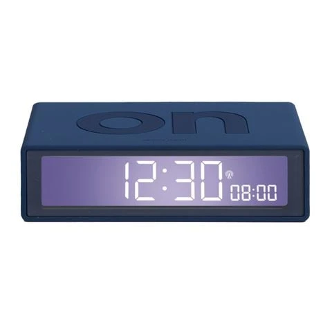 Lexon - Flip+ Reversible Travel Alarm Clock LCD Dark Blue 1 Lexon - Flip+ Reversible Travel Alarm Clock LCD Dark Blue