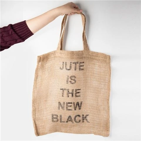 Carnival - Jute Bag Jute Is The New Black 48x45cm 1 Carnival - Jute Bag Jute Is The New Black 48x45cm