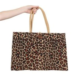 Peter's - Eco-Friendly Jute Market Bag Ocelot Large