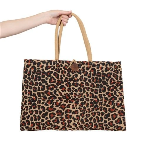 Peter's - Eco-Friendly Jute Market Bag Ocelot Large 1 Peter's - Eco-Friendly Jute Market Bag Ocelot Large