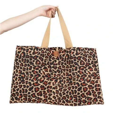 Peter's - Eco-Friendly Jute Market Bag Ocelot Extra Large 1 Peter's - Eco-Friendly Jute Market Bag Ocelot Extra Large