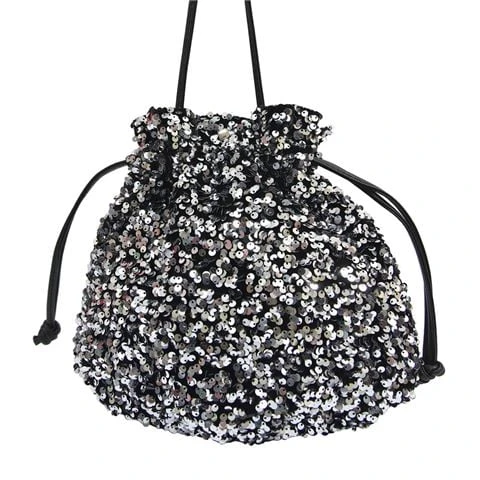 Sassy Duck - Twinkle Sequin Pouch Bag Silver 1 Sassy Duck - Twinkle Sequin Pouch Bag Silver