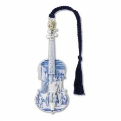 David Howell And Company David Howell - Brass Bookmark Delft Violin