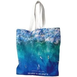 Destination Label - Blue Boards Tote Bag