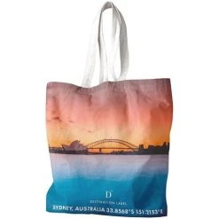 Destination Label - Harbour Pastels Tote Bag