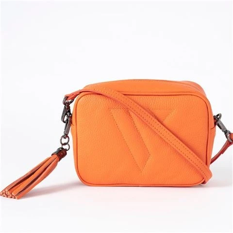 Vestirsi - Vanessa Italian Leather Bag Orange 1 Vestirsi - Vanessa Italian Leather Bag Orange