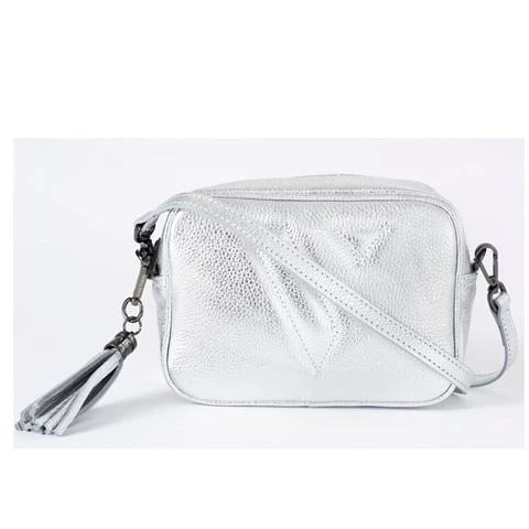 Vestirsi - Vanessa Italian Leather Bag Silver 1 Vestirsi - Vanessa Italian Leather Bag Silver