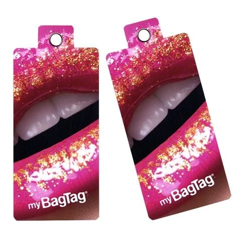 MyBagTag - Lips Luggage Tag Set 2pce 1 MyBagTag - Lips Luggage Tag Set 2pce