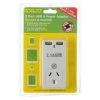 Korjo - Two Port USB Adaptor Plug For Australia And Europe