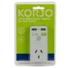 Korjo - Two Port USB Adaptor Plug For Australia And The UK