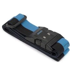 Korjo - Deluxe Luggage Strap With Combination Lock Blue