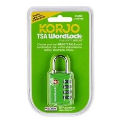 Korjo - Wordlock TSA Combination Lock Green