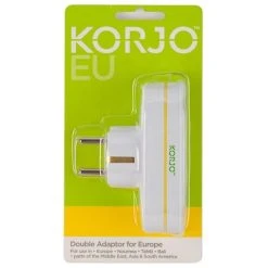 Korjo - European Double Adaptor Plug