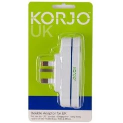Korjo - Great Britain Double Adaptor Plug