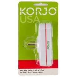 Korjo - USA Double Adaptor Plug
